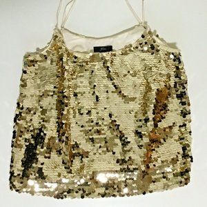 J.CREW COLLECTION SEQUIN CAMISOLE. SIZE: S.